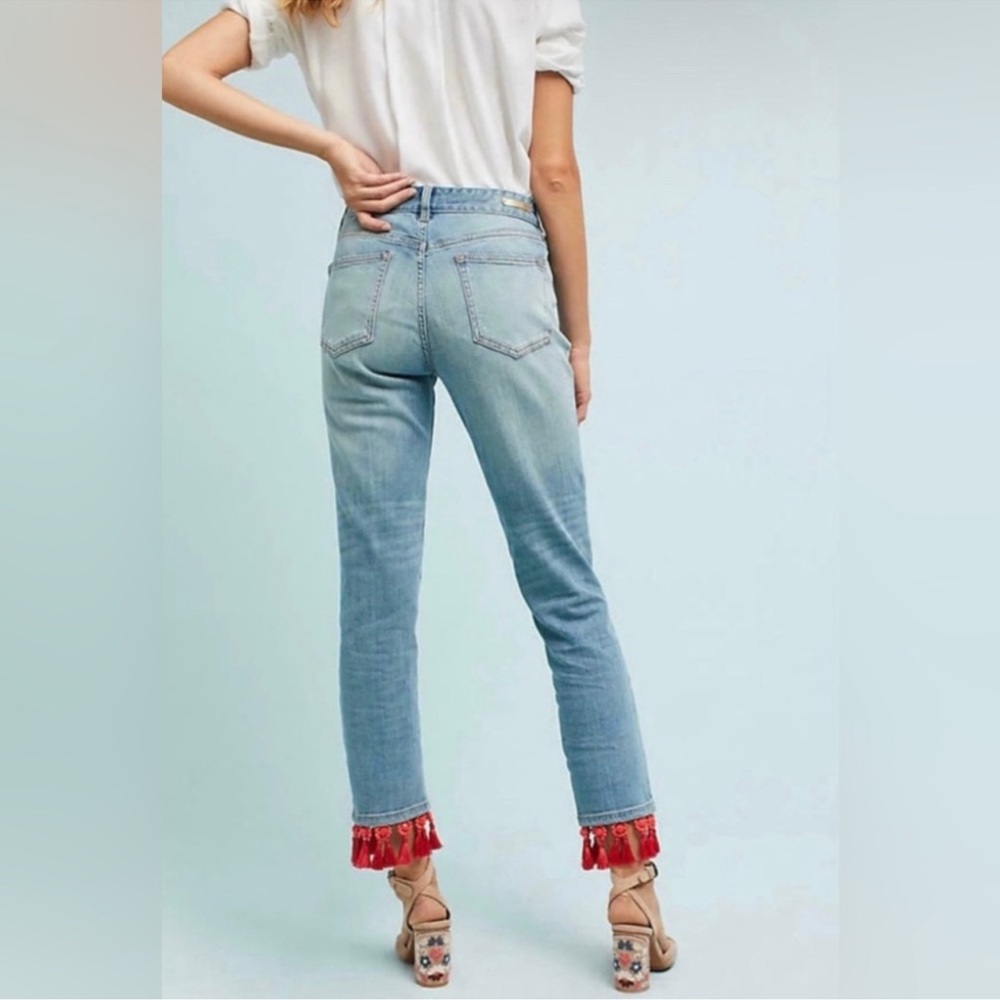 Pilcro & the Letterpress | Slim boyfriend Jean with beaded tassles - Picture 4 of 11